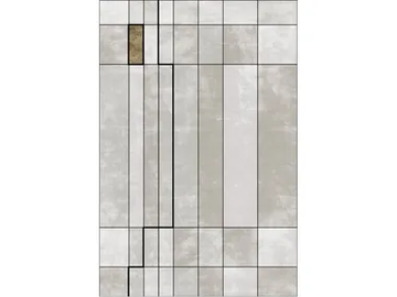 FACE RELOADED MARKED HOT - Custom handmade Bamboo silk rug with geometric shapes by Sirecom Tappeti - view 2